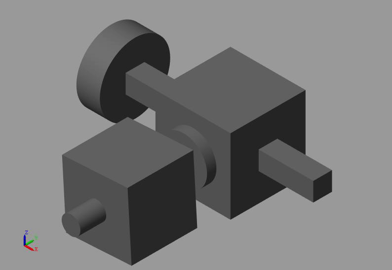 A black cubes with a wheel

Description automatically generated